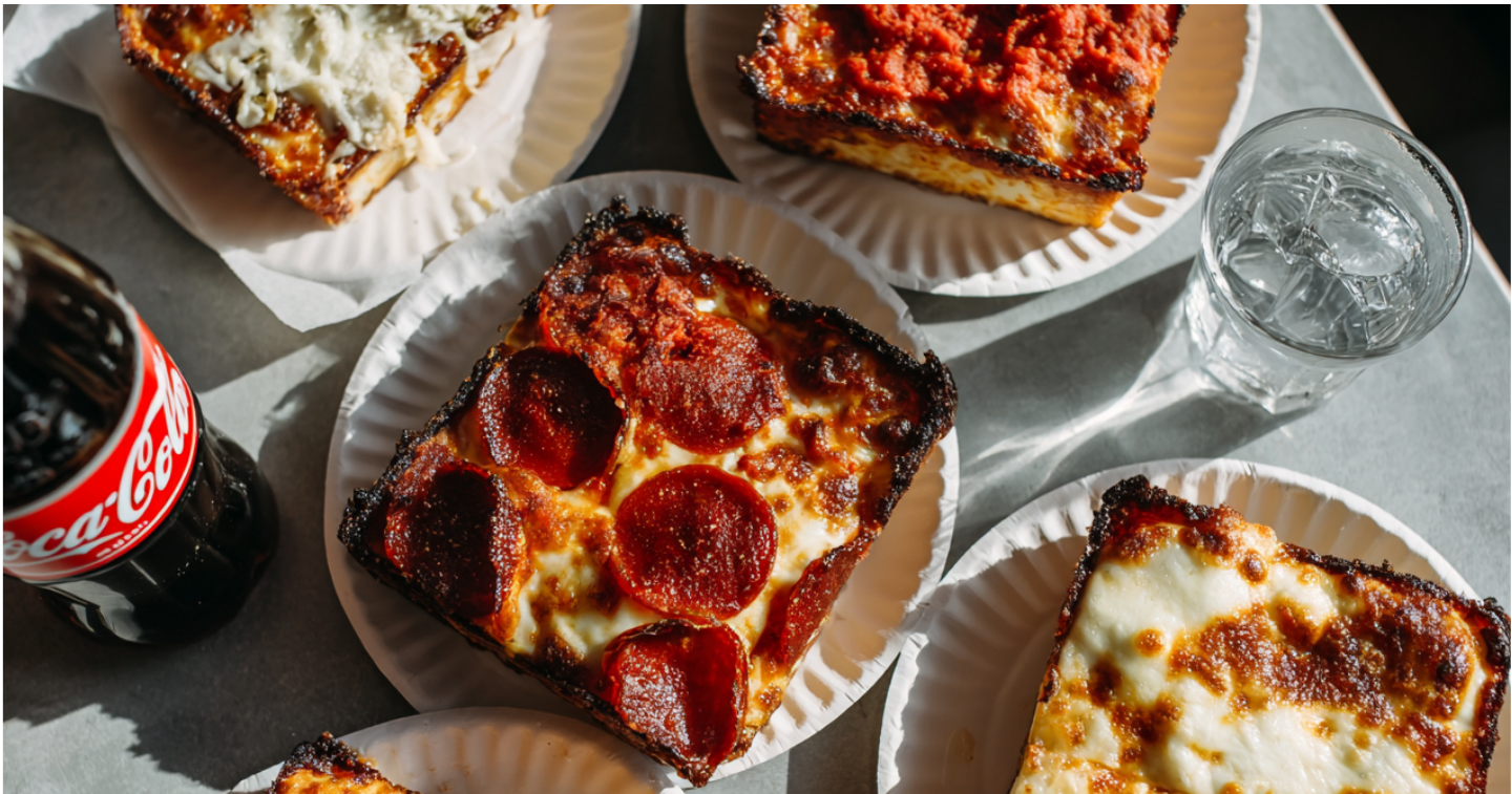 Detroit-style pizza at Ricky's